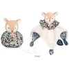 Image de DOUDOU ET COMPAGNIE - Doudou Boule Faon - Doudou 3 en 1 : 1 Doudou + 1 Cocon = 1 Jouet d'Eveil - 25 cm - Bleu/Blanc - Tout Doux pour les Câlins - Idée Naissance Cadeau Pour Filles et Garçons - DC3930