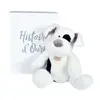 Image de Histoire d'Ours - Peluche chien assis - Blanc - 40 cm - A LA CAMPAGNE - HO3127