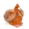 Image de Histoire d'Ours - Peluche Poule - Animal de la Ferme - Poulette orange - 20 Cm - Mignonne et Douce - Idée Cadeau de Naissance et Anniversaire Fille et Garçon - HO3161