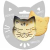 Image de SCRAP COOKING - Kit Découpoir + Embosseur Bois Chat - Emporte-Pièce en Inox pour Biscuits en Relief - Moule Accessoires Pâtisseries Sablés - 2093