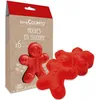 Image de ScrapCooking - 6 moules silicone individuels Ginger - 2911