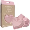 Image de SCRAP COOKING - Coffret 6 Moules en Silicone Coeurs Diamant - Kit Pâtisserie Formes 3D pour Gâteaux Coeur - Moules Individuels Souples - Aptes Four & Lave-Vaisselle - Cadeau Cuisine - Rose - 2912