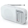 Image de Muse M-025 RW Blanc Radio analogique Am/FM Portable avec Haut-Parleur intégré