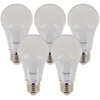 Image de Xanlite Lot De 5 Ampoules LED Standard Culot E27 - Angle D'Éclairage 180° - 9W Équivalant 60W - Eclairage 806 Lm - Lumière Blanc Neutre - PACK5EE806GCW