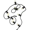Image de Xanlite GRL5230VBP45F Lot Guirlande extérieure, Extensible, câble Noir + 10 Ampoules Retro LED, Blanc Chaud culot E27, Noire