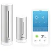 Image de Netatmo Station Météo Intérieur Extérieur Connectée sans Fil avec Support Mural, Thermomètre, Hygromètre, Baromètre, Sonomètre, Qualité de l'air - Compatible Alexa, Apple et Google Home, NWS01-AMZ