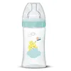 Image de Dodie Biberon Anti-Colique Sensation+ Vert Air, 270 ml, 0-6 mois, Tétine Plate, Débit 2 Petite
