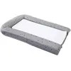 Image de DOMIVA Matelas à Langer PVC avec 2 Éponges Amovibles Gris Impr Etoiles