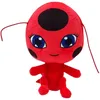 Image de Bandai - Miraculous Ladybug - Peluche 15 cm - Tikki - Licence Officielle Miraculous - Peluche Kwami Coccinelle Tikki - P50691