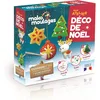 Image de mako moulages - Mon Atelier Déco de Noël - Kit de Loisirs Créatifs en Famille - 4 Décorations de Noël en Plâtre à Peindre - Moule Réutilisable - Fête de Noël - Made In France - 39091
