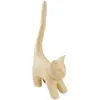 Image de Décopatch - Grand Chat - Objet en Papier Maché à Décorer - 13,5x7x32cm - Décorer avec Papiers Décopatch & PaperPatch Colle, Paillettes, Peintures - Ref SA112O