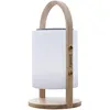 Image de Lumisky Lampe nomade anse en bois 2 en 1 lumineuse et Musicale avec Bluetooth à LED RGB 39cm