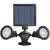 Image de Lumisky DOLBY W31 Projecteur Double Spot Solaire 12 LED Extérieur Etanche Lumière avec Détecteur de Mouvement Capteur, Plastique, Intégré, 3 W, Noir, 41 x 31 x 9.5 cm