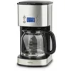Image de H.Koenig Cafetière Programmable à filtre Inox 1,5L (12 tasses) MG30, 1000W Carafe en Verre Gradué, Système Anti-Gouttes, Maintien au chaud, Ecran LDC, Arrêt automatique, Porte-filtre amovible lavable