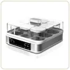 Image de LITTLE BALANCE 8448 Yaourtière Dessertière, Yaourts Desserts Fromages blancs faits maison, 5 programmes automatiques, 9 pots en verre 145 ml, Blanc/inox