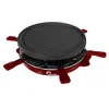 Image de LITTLE BALANCE 8947 Cheese & Fun, Raclette Grill, 2 en 1, Jusqu'à 6 personnes, Sans PFAS, 800 W, Piment