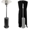 Image de Happy Garden parasol chauffant OSLO - chauffage d'extérieur au gaz en acier noir + housse de protection