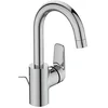 Image de Ideal Standard B1716AA Mitigeur de lavabo Ceraflex bonde en métal G1 ¼, Fixation par Le Bas, Bec de Tuyau avec mousseur | Saillie 146 mm, Hauteur d'écoulement 191 mm, chromé, Auslaufhöhe 191mm