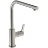 Image de Ideal Standard - Gusto, Mitigeur monocommande pour évier de cuisine, Bouche en L tubulaire et distribution orientable, Silver Storm