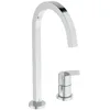 Image de Ideal Standard - Goût, Mitigeur monocommande pour évier de cuisine à deux trous, Bouche haute carrée orientable à 360°, Chromé