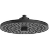 Image de Ideal Standard Idealrain Alu+ Kit de douche avec deux types de jet sélectionnables par commutateur rotatif, douche à effet pluie économe en eau avec buses EasyClean - Noir mat (260 x 91 x 260 mm)