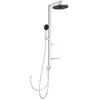 Image de Ideal Standard Ceratwist Alu+ Colonne de douche, fabriquée en aluminium 100% recyclé, douche économe en eau avec types de jet variables, argent (338 x 501 x 1104 mm)