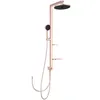 Image de Ideal Standard Ceratwist Alu+ Colonne de douche, fabriquée en aluminium 100% recyclé, douche économe en eau avec types de jet variables, rosé (338 x 501 x 1104 mm)