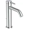 Image de Ideal Standard - Ceraline, grand mélangeur à levier unique, robinet de lavabo avec cartouche FirmaFlow, Avec tige de commande et bonde, système BlueStart, Easyfix, chromé