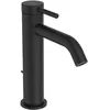 Image de Ideal Standard Mitigeur de lavabo Ceraline Nuovo BD847XG avec vidage et bec mélangeur à économie d'eau - Noir soyeux