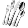 Image de WMF Merit Set de couverts en acier inoxydable pour 6 personnes, 30 pièces, couteau à manche creux, Cromargan protect poli, résistant aux rayures, passe au lave-vaisselle