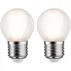 Image de Paulmann 28639 Ampoule LED goutte 2 x 5 W Mat ampoule E27 2700 K