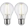 Image de Paulmann 28641 LED-lamp Energielabel E (A - G) E27 7 W Warmwit (Ø x h) 60 mm x 106 mm 2 stuk(s)
