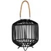 Image de Pauleen Sunshine Delight 48177 Lanterne solaire pour balcon ou jardin, noir, gris, éclairage extérieur en plastique, rotin, métal solaire 3000 K