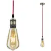 Image de Paulmann Eldar 50386 Plafondlamp LED E27 Rood, Nikkel (geborsteld)