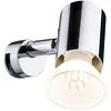 Image de Paulmann 70880 Luminaire de miroir Mintaka, IP20, lampe superposée, chrome, lampe de salle de bain, sans source de lumière, spot max, 20 W GU10