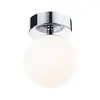 Image de Paulmann 71064 Plafonnier LED Selection Bathroom Gove IP44 3000K 400lm 230V 5W Chrome, Satin luminaire de salle de bain