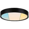 Image de Paulmann 71086 Plafonnier LED Selection Bathroom Tega IP44 White Switch 1200lm 230V 22,5W Noir mat luminaire de salle de bain lampe de salle de bain