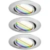 Image de Paulmann 92467 LED-inbouwlamp Set van 3 stuks LED 14.7 W IJzer (geborsteld)