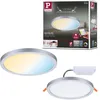 Image de Paulmann 93045 Panneau LED spots encastrés Areo VariFit IP44 ZigBee Tunable White 175 mm rond incl. 1x13 watts gradable Chrome mat plastique 3000 K