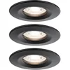Image de Paulmann 93084 LED Nova mini Spots encastrés Kit de base fixe 66mm 3x310lm incl. 3x4W proj. encastré 2700K Coin