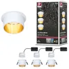 Image de Paulmann 93381 LED encastré Gil 3-Step-Dim rond incl. 3x6 Watt dimmable blanc mat, or Spot encastré aluminium 2700 K Coin