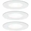 Image de Paulmann Inbouwlamp voor badkamer Set van 3 stuks 19.5 W Wit (mat)
