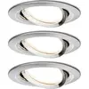 Image de Paulmann 93447 Nova Inbouwlamp Set van 3 stuks LED LED 18 W IJzer (geborsteld)