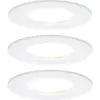 Image de Paulmann Nova Inbouwlamp voor badkamer Set van 3 stuks LED LED 18 W IP44 Wit (mat)