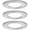 Image de Paulmann Inbouwlamp voor badkamer Set van 3 stuks 19.5 W IJzer (geborsteld)
