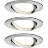 Image de Paulmann 93483 Nova Inbouwlamp Set van 3 stuks LED LED 6 W IJzer (geborsteld)