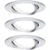 Image de Paulmann 93487 Nova Inbouwlamp Set van 3 stuks LED LED 18 W Aluminium (gedraaid)