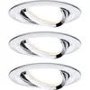 Image de Paulmann 93488 Nova Inbouwlamp Set van 3 stuks LED LED 18 W Chroom (glanzend)