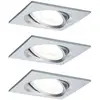Image de Paulmann 93492 Inbouwlamp Set van 3 stuks 18 W Aluminium (gedraaid)