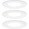 Image de Paulmann Nova Inbouwlamp voor badkamer Set van 3 stuks LED LED 18 W IP44 Wit (mat)